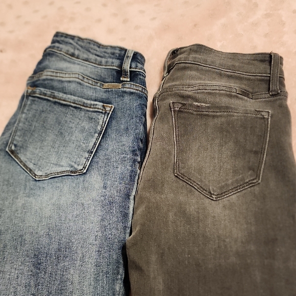 KanCan Women's Skinny Jeans in Blue and Gray - Picture 1 of 6